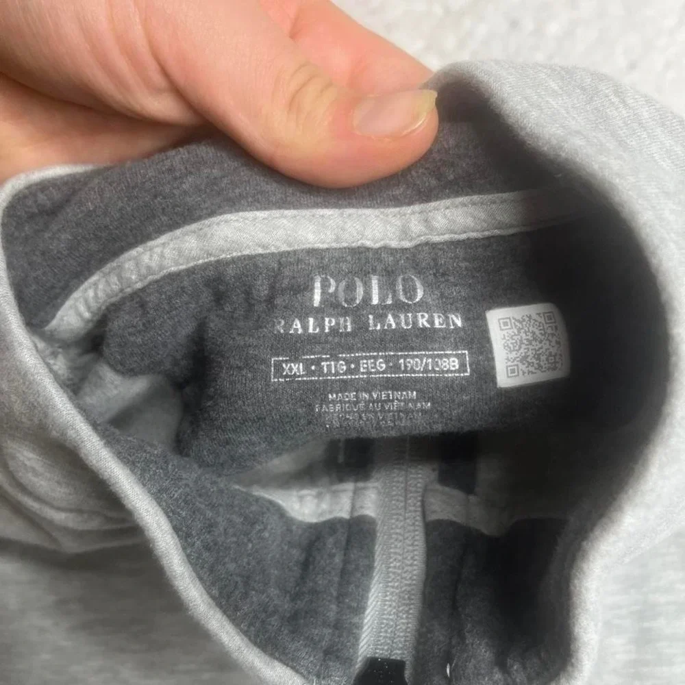 Polo Ralph Lauren performance men grey quarter zip pullover preppy outdoors‎ xxl